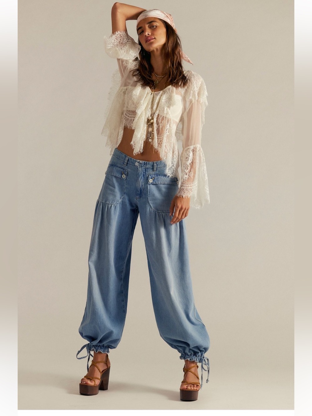 Free People Lotus Balloon Jeans- size 27